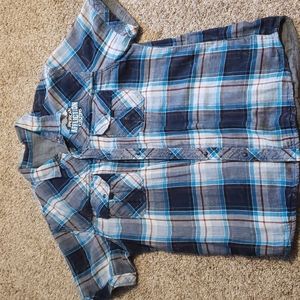 Affliction  (Reversible) short sleeve button down shirt